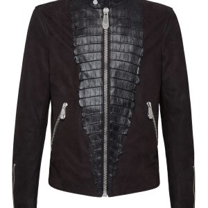Leder Moto Jacke Luxus 7676516696124