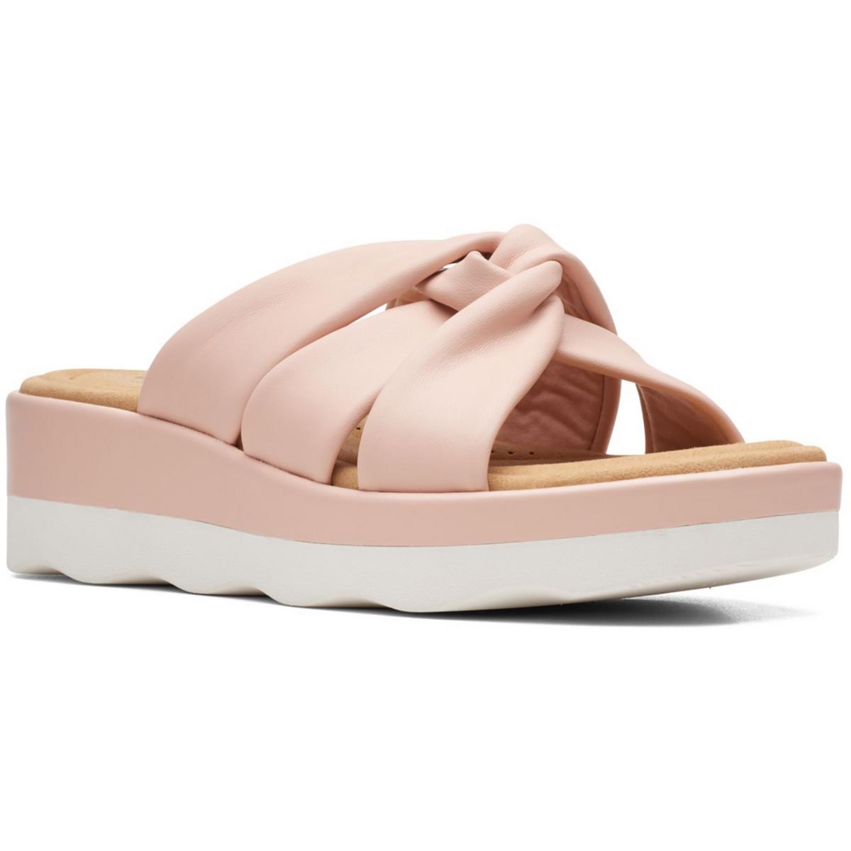 Clara Charm Kunstleder gepolstert Fußbett Keil Sandalen
