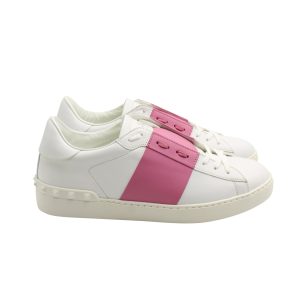 Valentino Open Sneakers aus weißem Kalbsleder 7703691132988