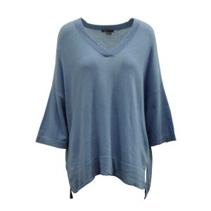 Vince Oversized Pullover in hellblau Kaschmir 7833195806780