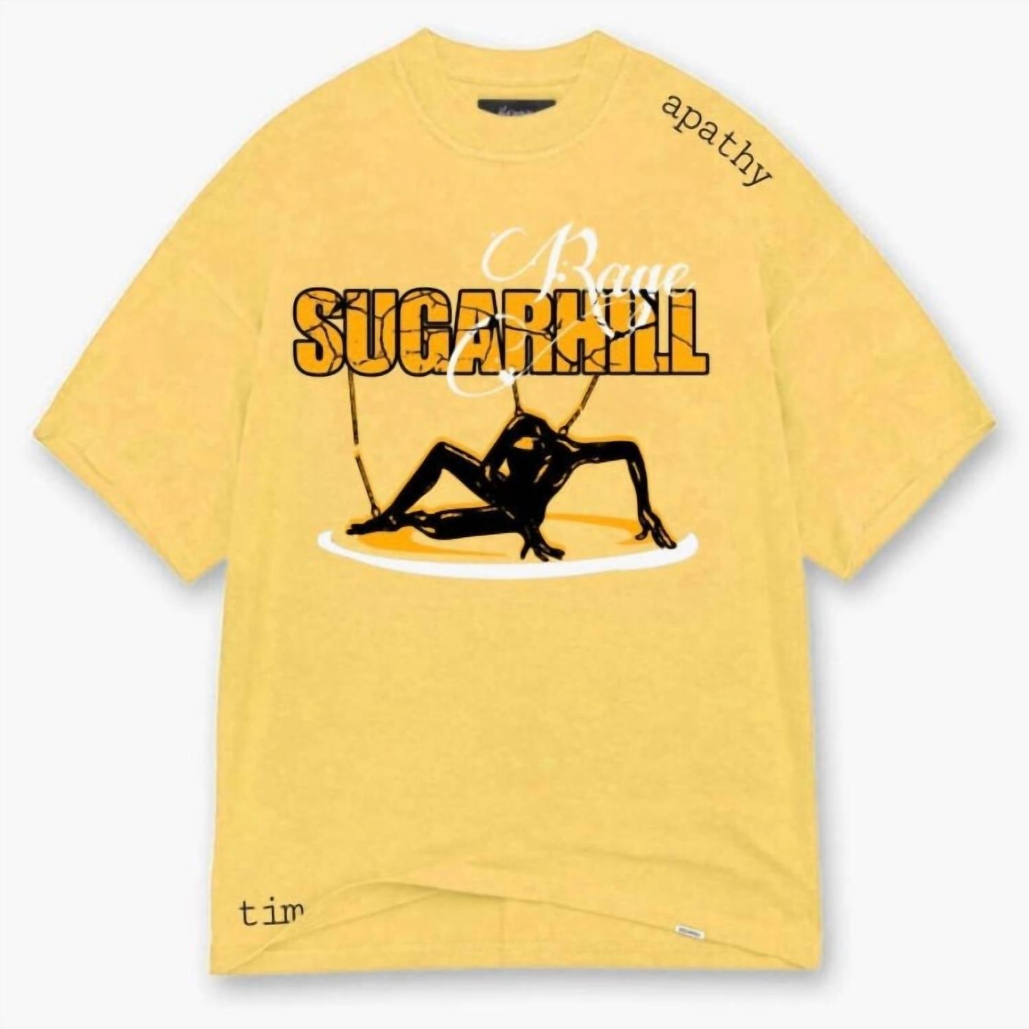 Herren Apathie T-Shirt in Buttergelb 7733810921532