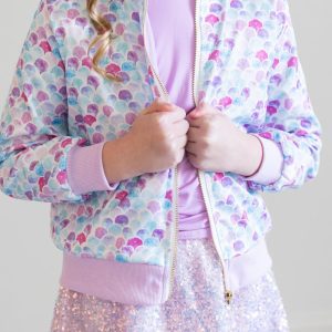 Meerjungfrauenschuppen-Satinjacke