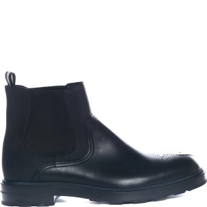 Bally Corbet 6230637 Chelsea-Stiefel aus schwarzem Kalbsleder für Herren