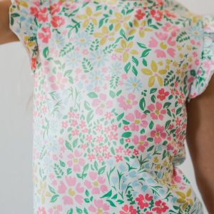 Daffodils S/S Rüschen-T-Shirt