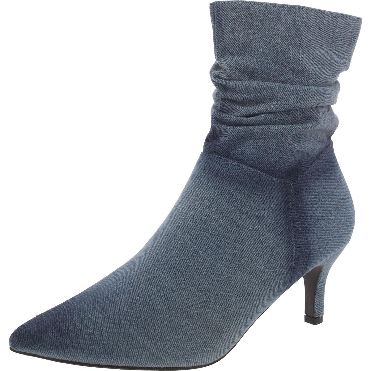 Morgan Denim spitz zu Mitte-Kalben Stiefel