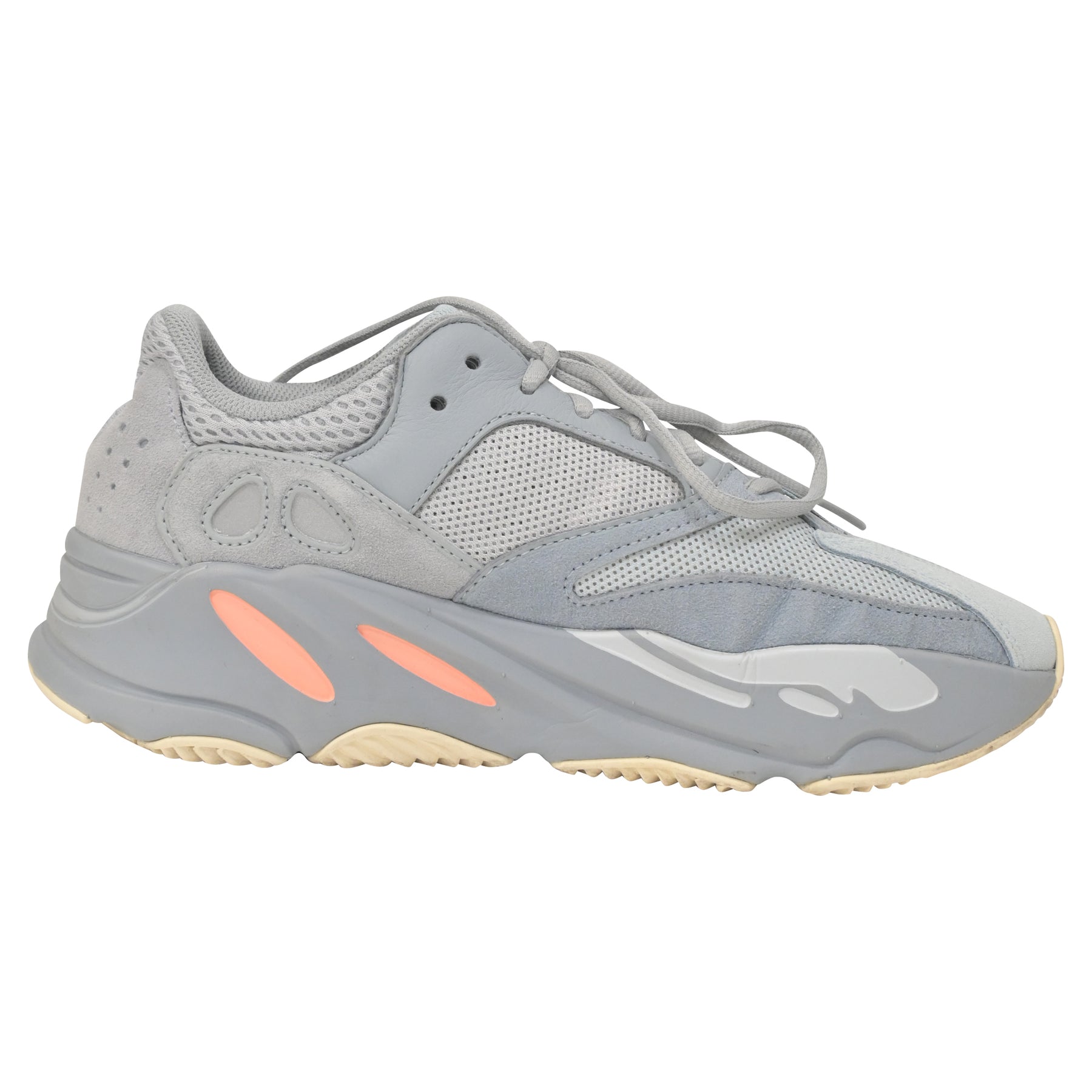 Yeezy x Adidas Boost 700 Inertia Sneakers in grauem Wildleder 7748722032700