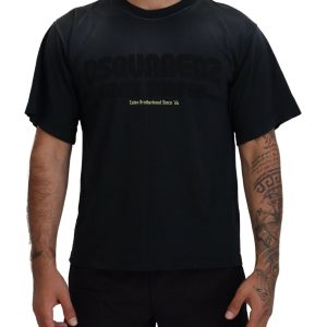 Dsqua² Baumwolle kurze Ärmel Rundhalsausschnitt Herren T-Shirt