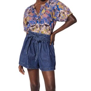 irena Bluse im Azucar-Print